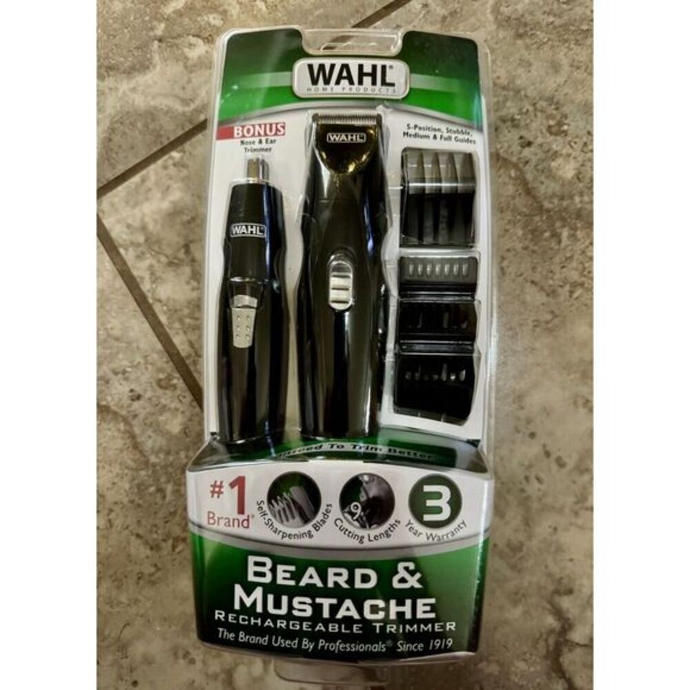 Wahl Nose Ear‎ Sideburns Beard Mustache Hair Precision Rechargeable Trimmer 5707